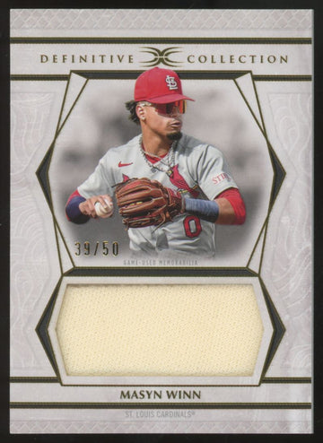 2025 Topps Definitive Collection Masyn Winn Jumbo Patch Relic /50 #DJRC-MW
