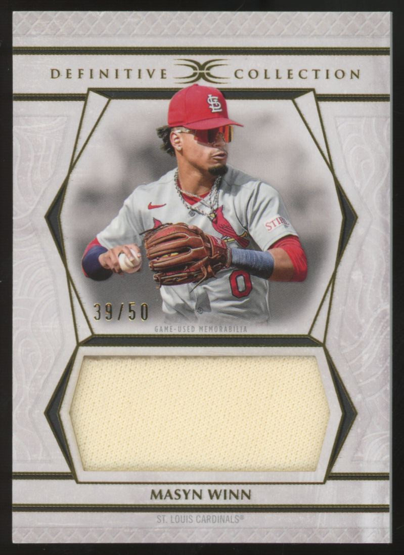 2025 Topps Definitive Collection Masyn Winn Jumbo Patch Relic /50 #DJRC-MW