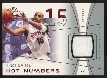 2003-04 Fleer Final Flair Edition Vince Carter Hot Numbered Patch Red /175