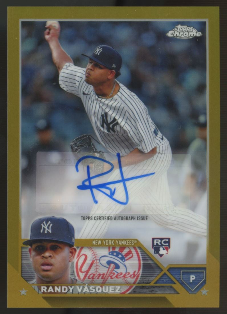2023 Topps Chrome Randy Vasquez RC Auto Gold /50 #AC-RV