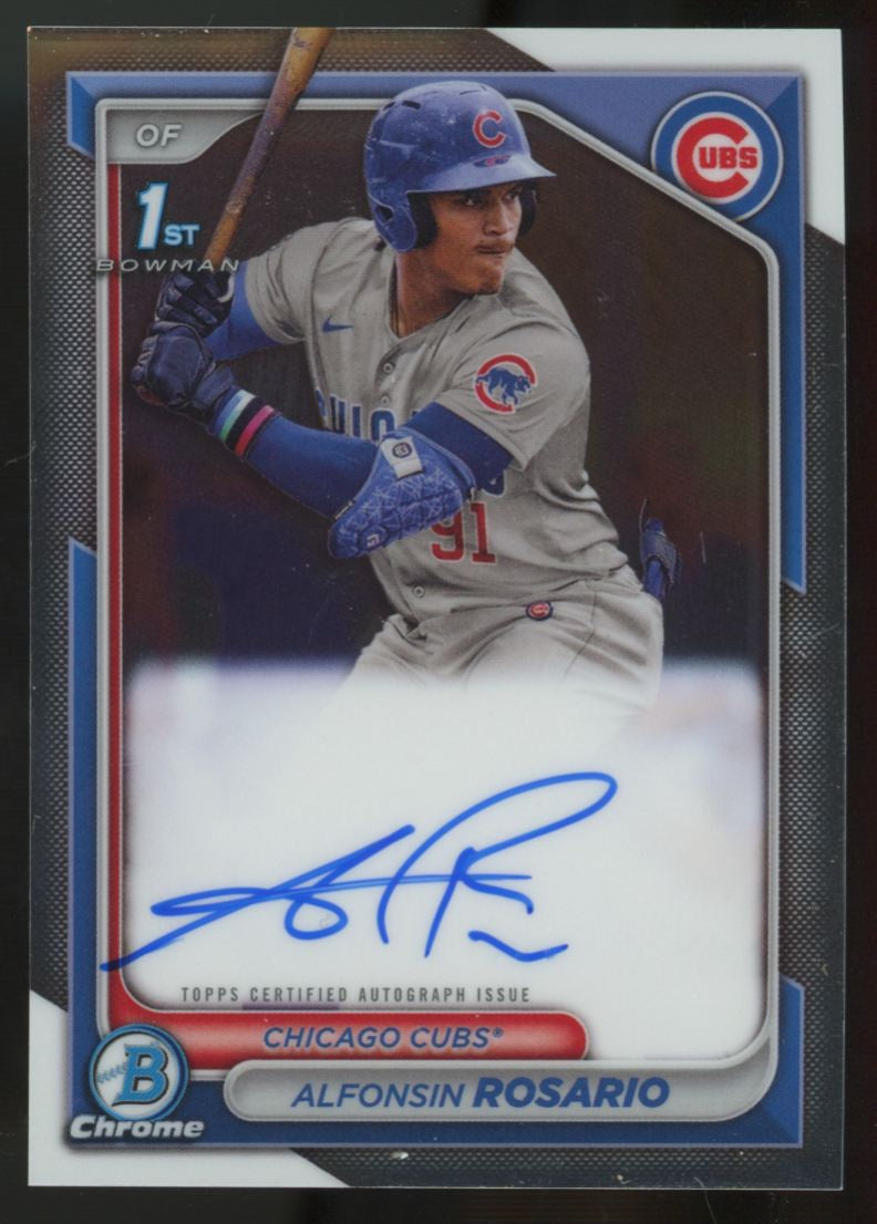 2024 Bowman Chrome Alfonsin Rosario 1st Prospect Auto #CPA-ARO