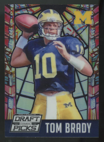 2015 Panini Prizm Collegiate Draft Tom Brady Stained Glass SSP #46