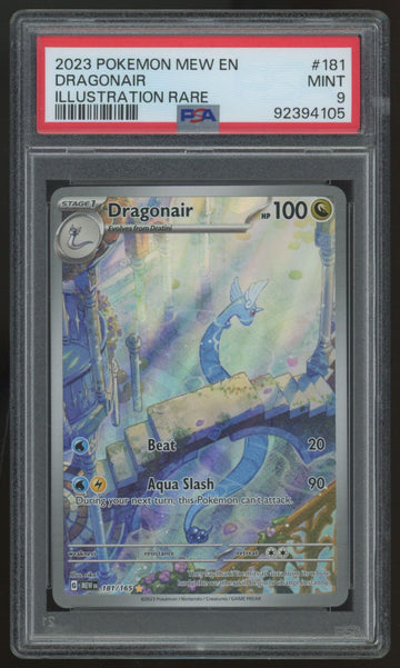 2023 Pokemon Dragonair 151 Illustration Rare #181 PSA 9