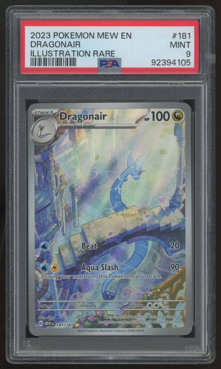 2023 Pokemon Dragonair 151 Illustration Rare #181 PSA 9