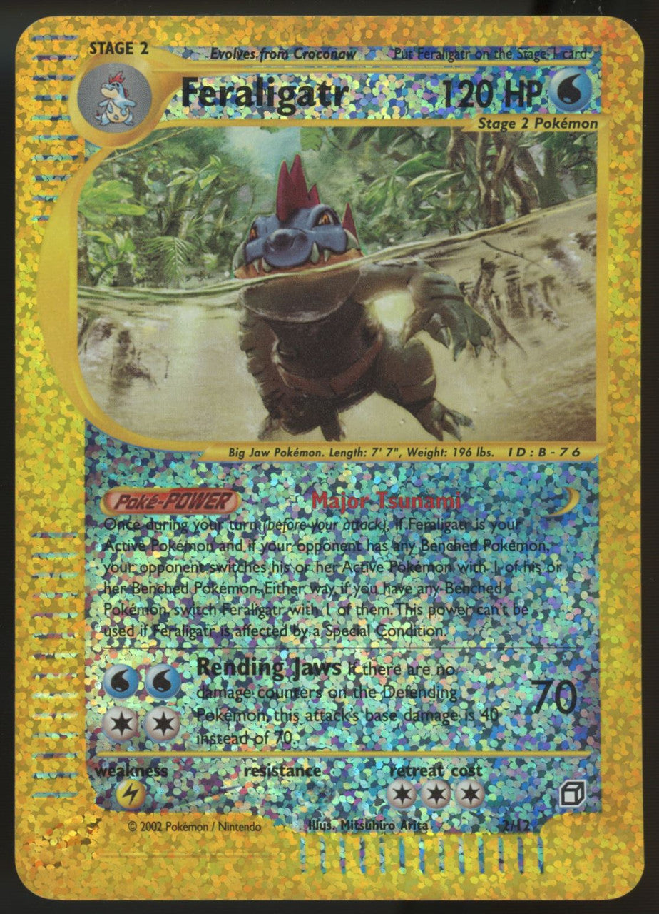 2002 Pokemon Feraligatr Expedition Reverse Holo Box Topper #2