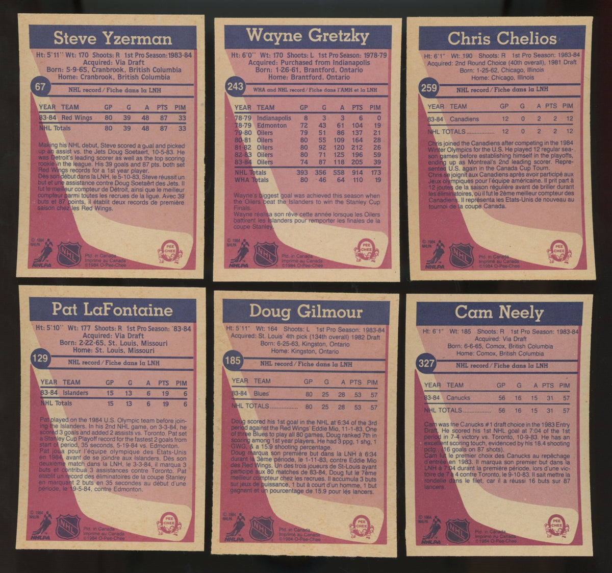 1984-85 O-Pee-Chee Hockey Complete Set (396/396) NM-MT