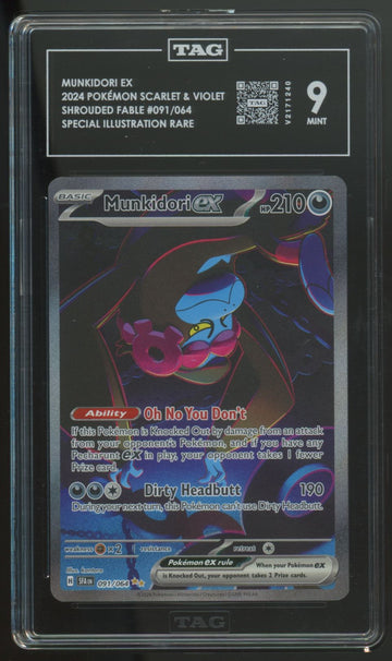 2024 Pokemon Munkidori ex Shrouded Fable SIR #091 TAG 9