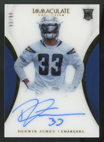 2018 Panini Immaculate Collection Derwin James RC Auto /99 #162