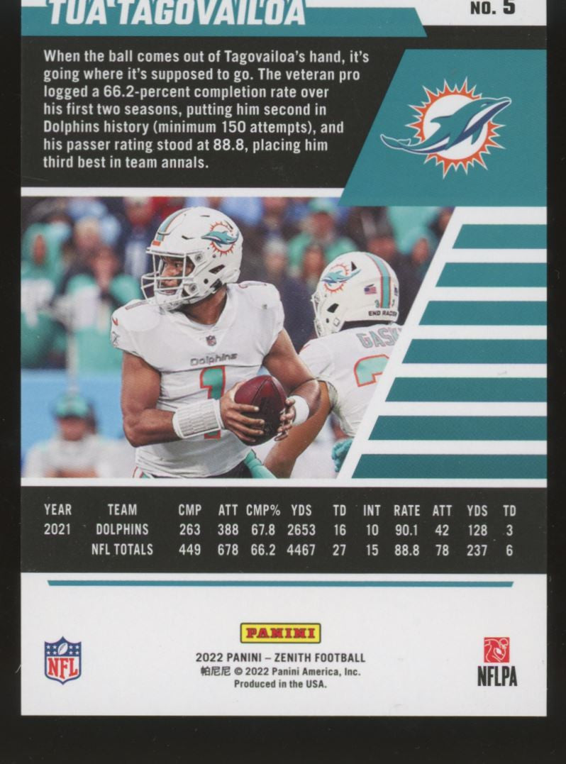 2022 Zenith Tua Tagovailoa Artist Proof /50 #5