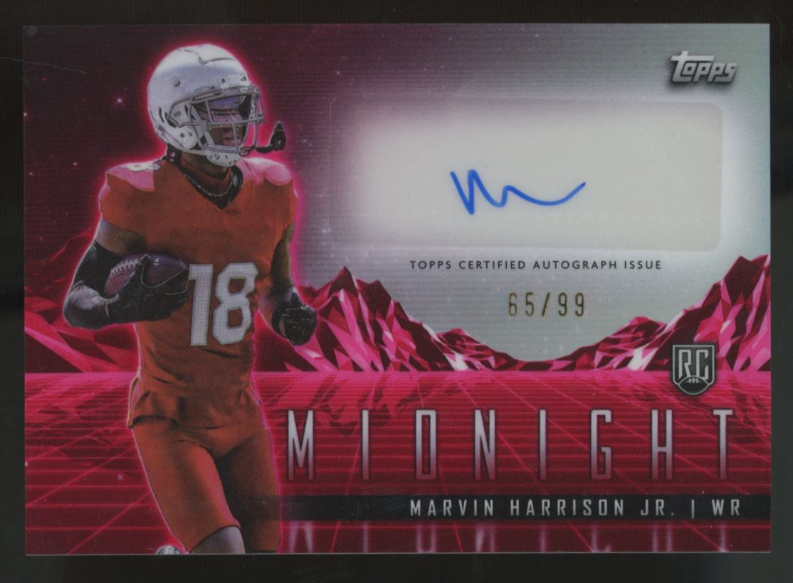 2024 Topps Midnight Marvin Harrison Jr. RC Horizon Twilight Auto /99 #RHS-MH