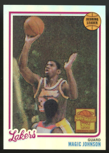 2001 Topps Magic Johnson Commemorative Series Magic Johnson 1980 Refractor #18