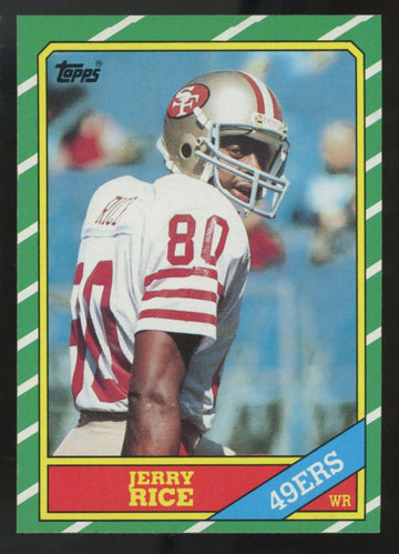 1986 Topps Jerry Rice RC #161 NM "B"