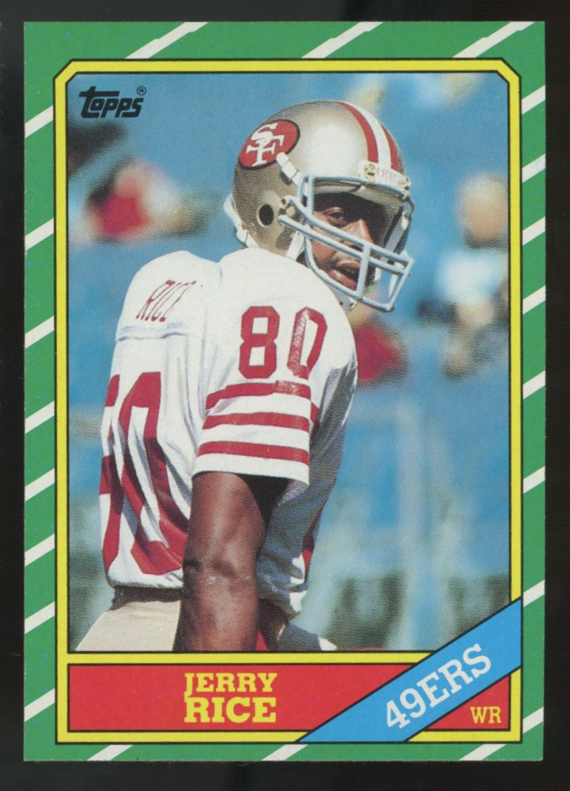1986 Topps Jerry Rice RC #161 NM "B"