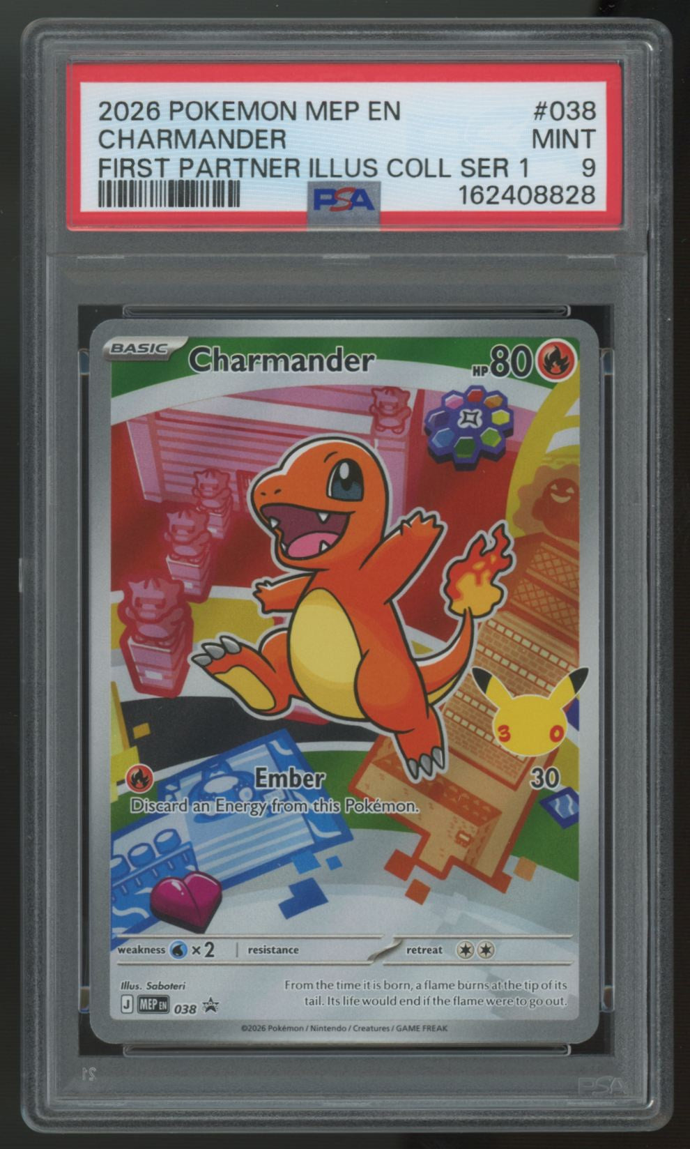 2026 Pokemon Charmander First Partner Collection Promo #38 PSA 9
