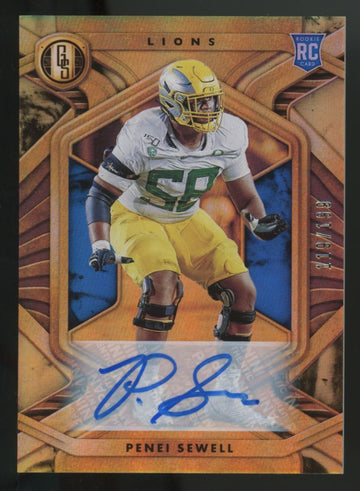 2021 Panini Gold Standard Penei Sewell RC Auto /199 #143