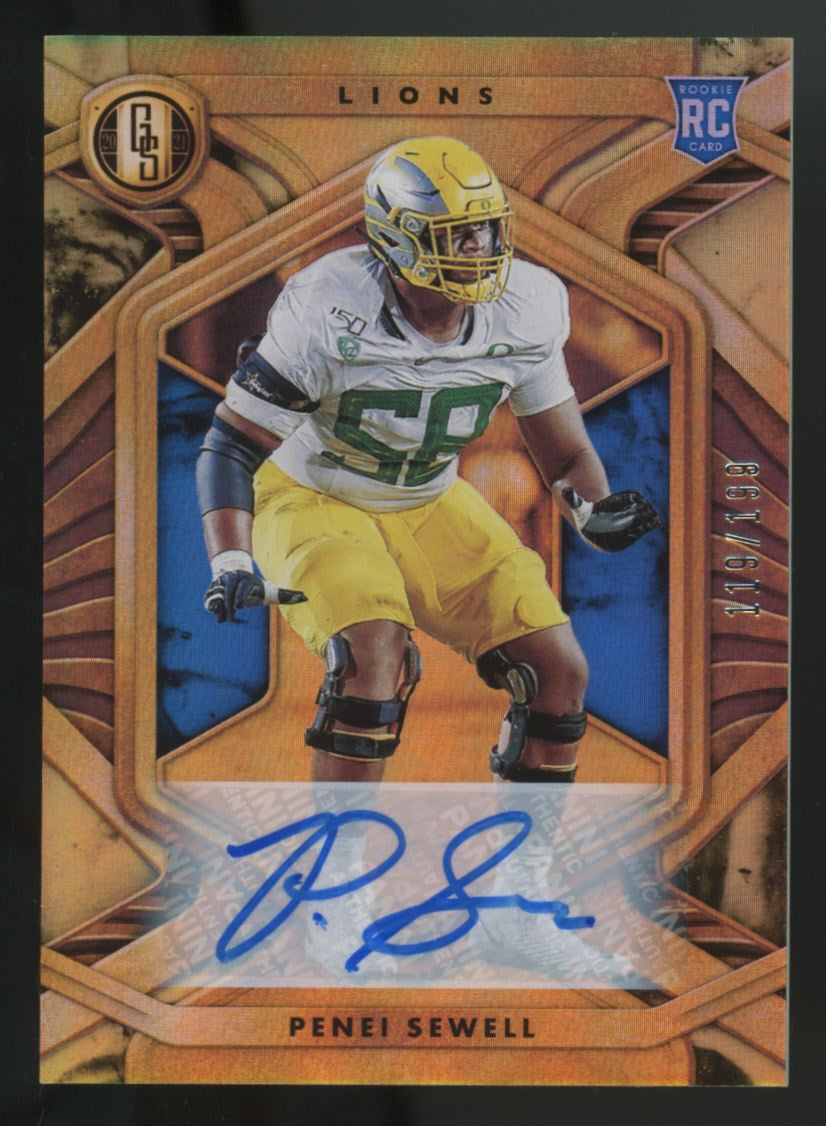 2021 Panini Gold Standard Penei Sewell RC Auto /199 #143
