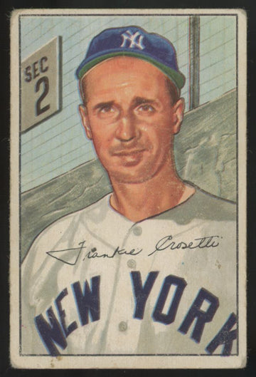 1952 Bowman Frank Crosetti Picture Card #252 Poor