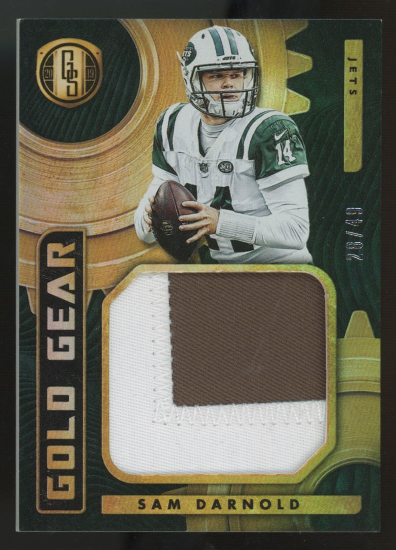 2019 Panini Gold Standard Sam Darnold Prime Gold Gear Patch /49 #GG-31