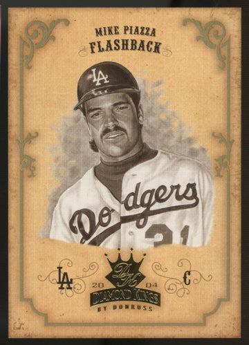 2004 Donruss Baseball Mike Piazza Diamond Kings Flashback 15/15 #157