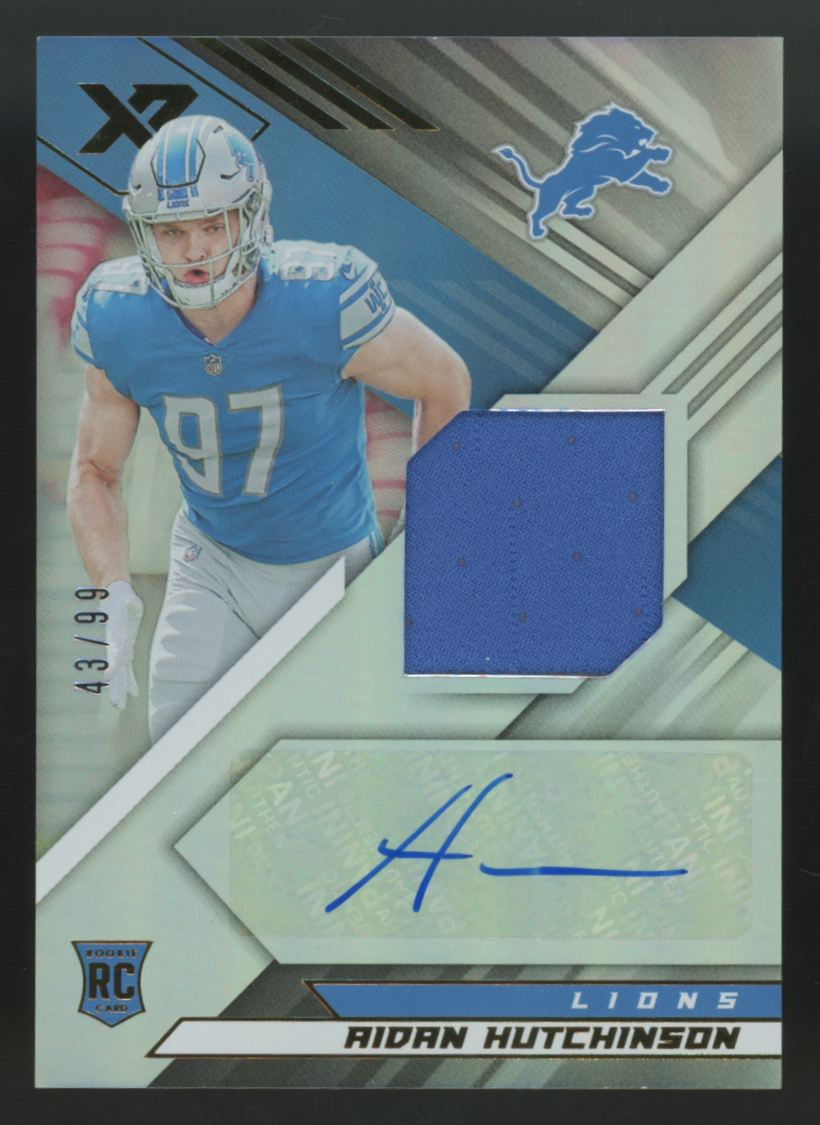 2022 Panini Xr Aidan Hutchinson RC Patch Auto RPA /99 #RSA-AH