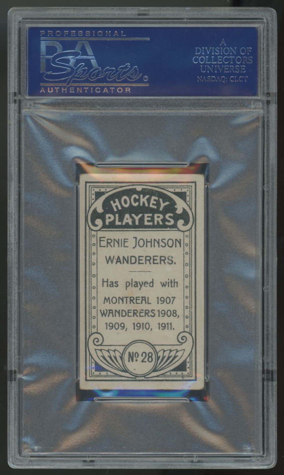 1911-12 C55 Imperial Ernie Johnson #28 PSA 4.5