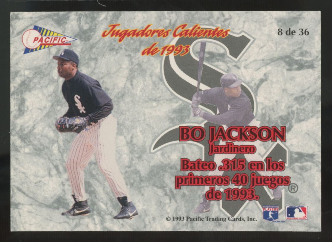 1993 Pacific Bo Jackson Jugadores Calientes #8