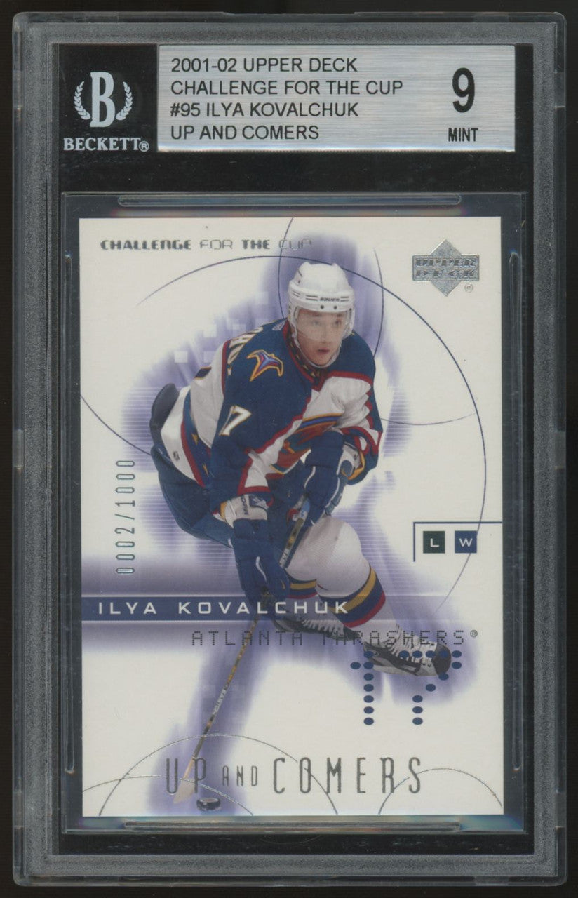 2001-02 UD Challenge For The Cup Ilya Kovalchuk RC Up & Comers /1000 #95 BGS 9