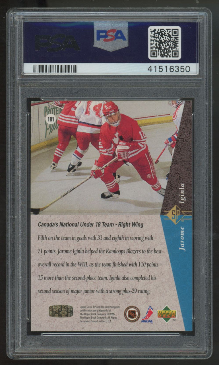 1994-95 Upper Deck SP Jarome Iginla RC #181 PSA 9