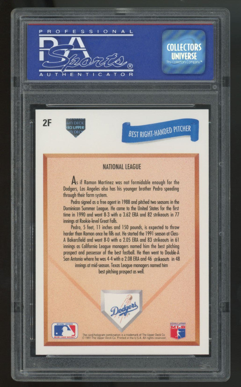 1991 UD Final Edition Pedro Martinez RC #2F PSA 9