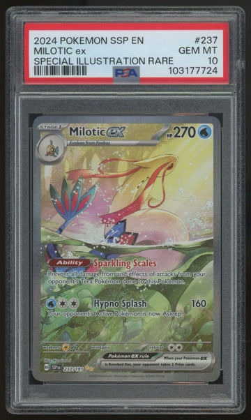 2024 Pokemon Milotic ex Surging Sparks Special Illustration Rare #237 PSA 10