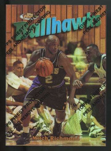 1997-98 Topps Finest Mitch Richmond Ballhawks Rare Refractor W/ Protector /289
