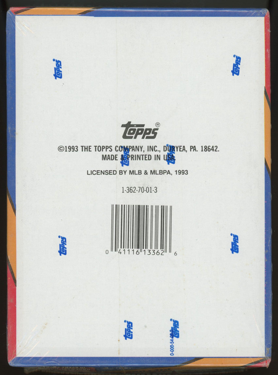 1993 Topps Baseball Series 1 36 Pack Wax Box Factory Sealed