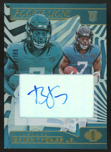 2024 Panini Illusions Brian Thomas Jr. RC Signs Auto /199 #RS-BTJ