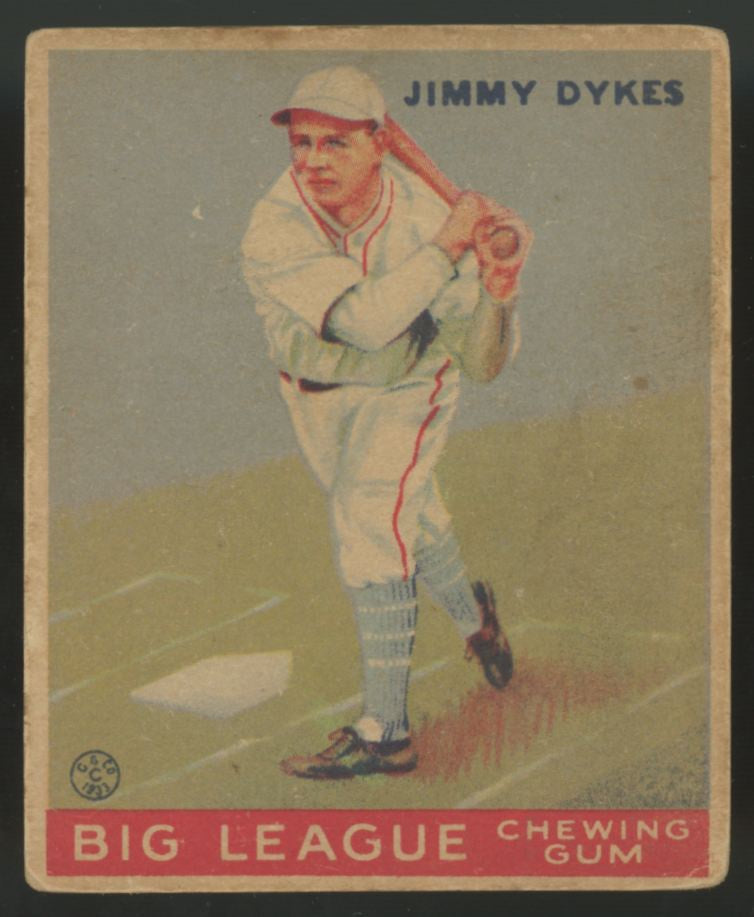 1933 Goudey Jimmy Dykes #6 G/VG