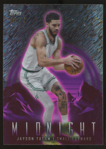 2023/24 Topps Midnight Jayson Tatum Zodiac Purple Shimmer /12 #63