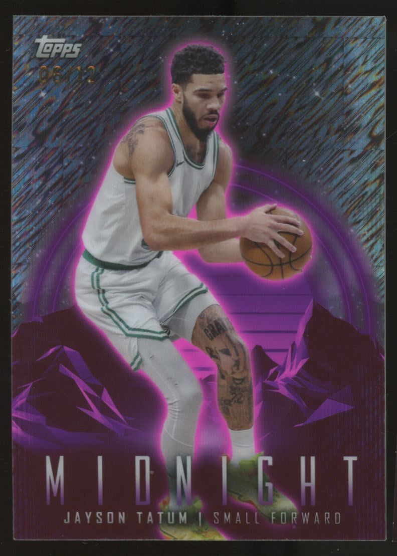2023/24 Topps Midnight Jayson Tatum Zodiac Purple Shimmer /12 #63