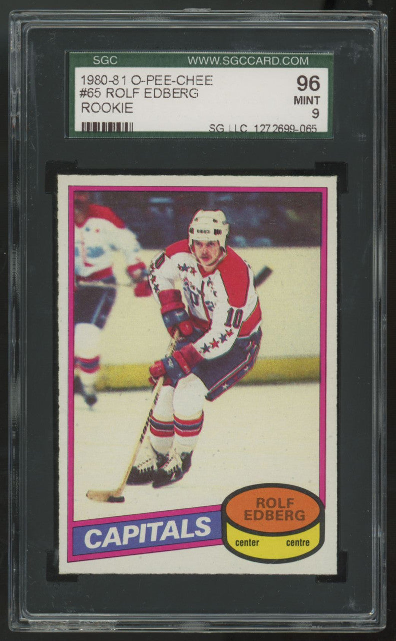 1980-81 O-Pee-Chee Rolf Edberg RC #65 SGC 9