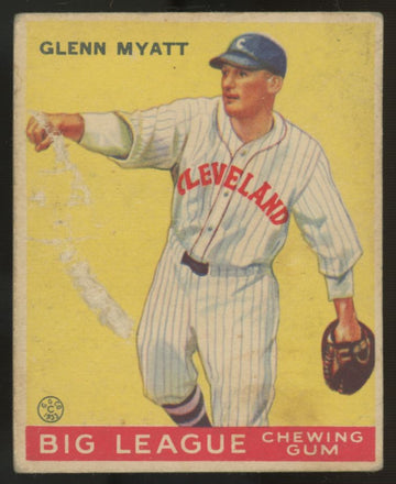 1933 Goudey Glenn Myatt #10 Poor (MK)