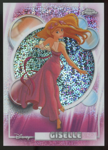 2026 Topps Chrome Disney Giselle Image Variation Speckle Refractor #158