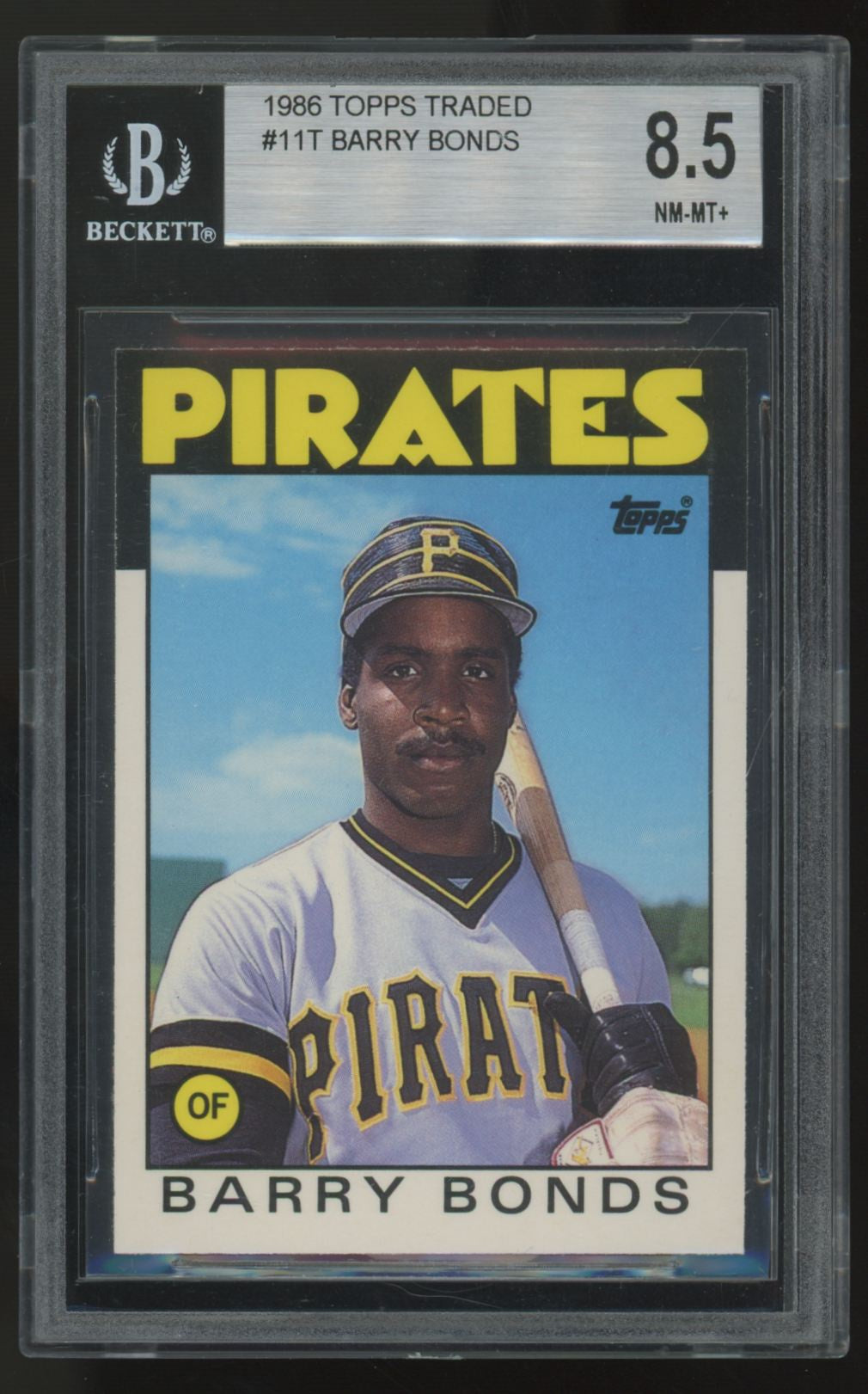 1986 Topps Traded Barry Bonds RC #11T BGS 8.5 *948