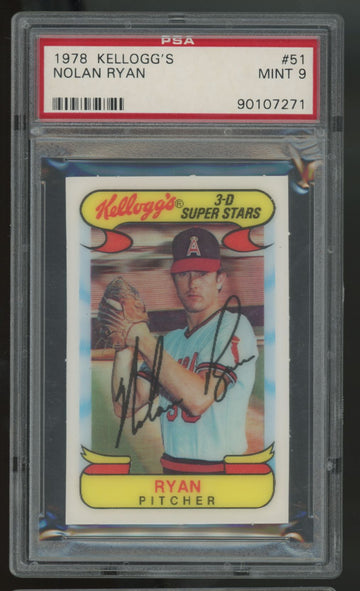 1978 Kellogg's Nolan Ryan 3-D Super Stars #51 PSA 9 *271