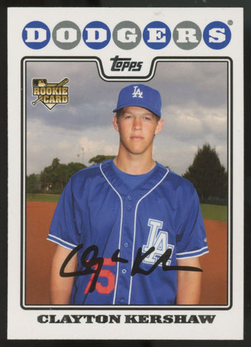 2008 Topps Updates And Highlights Clayton Kershaw RC #UH240