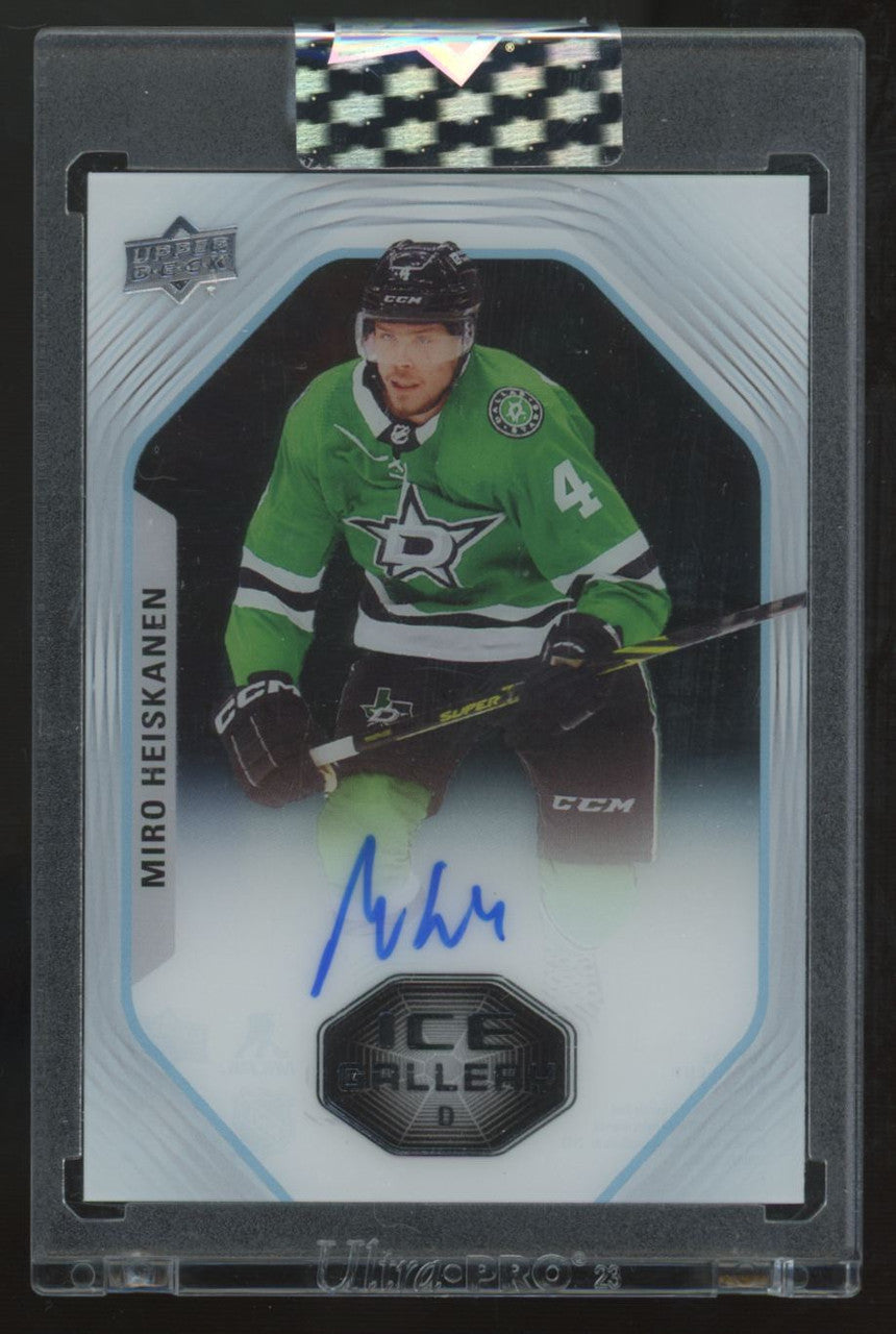 2024-25 Upper Deck Clear Cut Miro Heiskanen Ice Gallery Auto #IGA-MH "A"