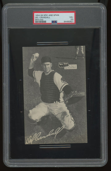 1954-56 Spic and Span Braves Del Crandall PSA 3.5