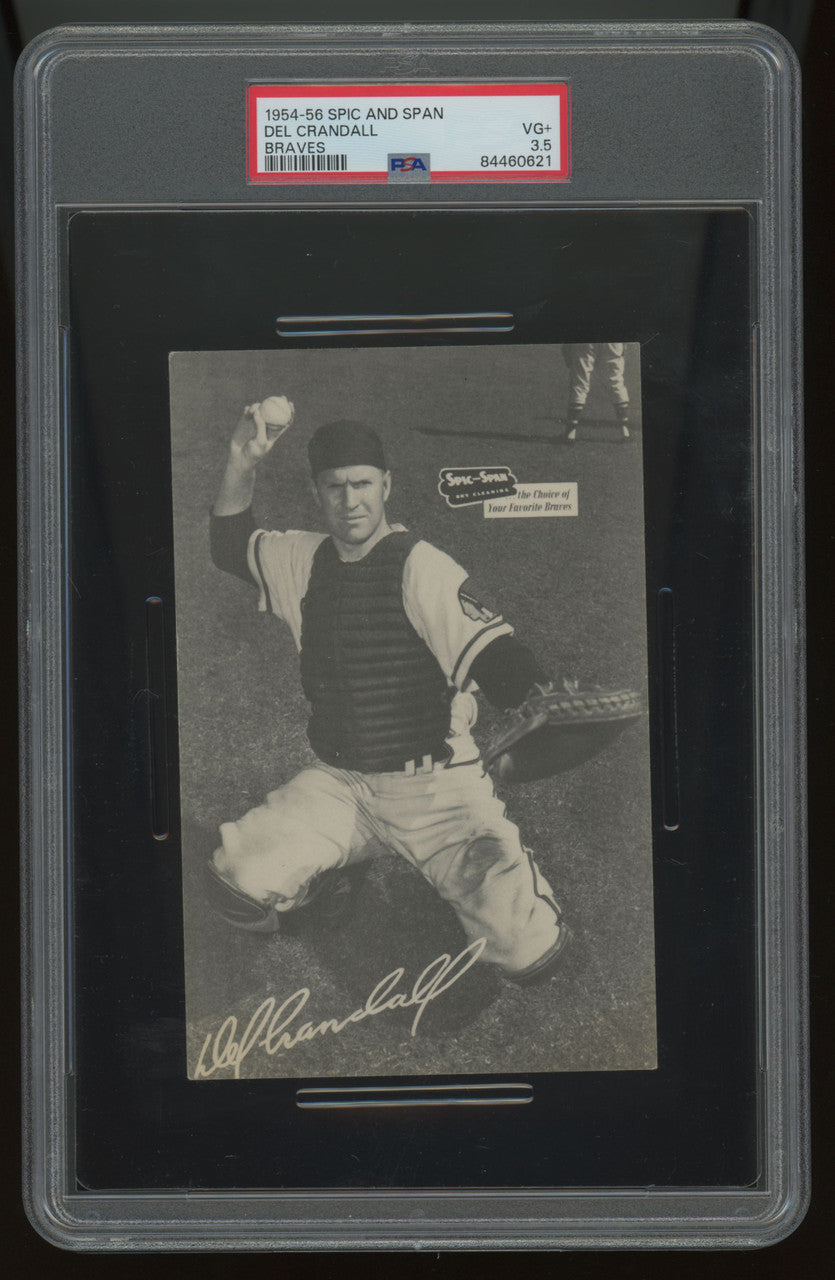 1954-56 Spic and Span Braves Del Crandall PSA 3.5