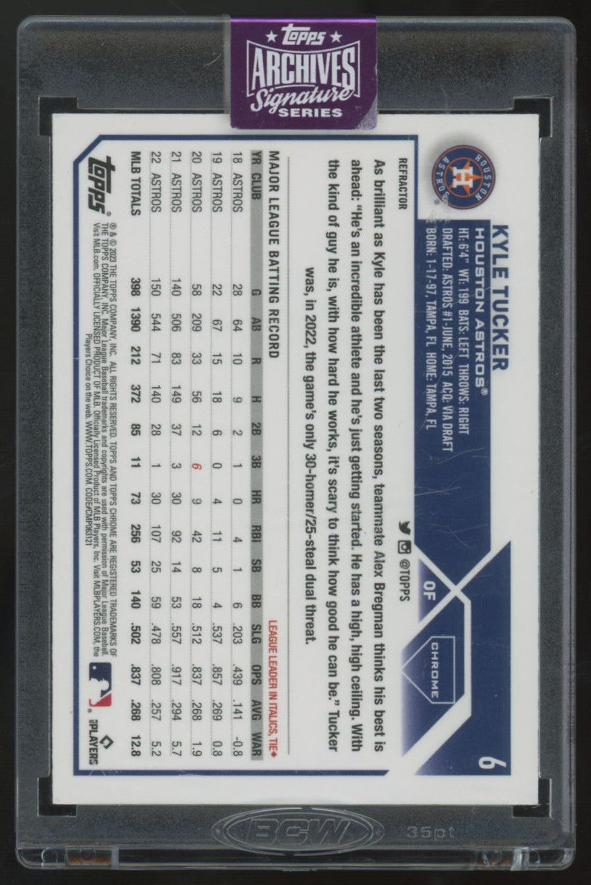 2025 Topps Archives Signature Series Kyle Tucker Auto /16 #6