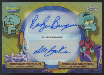 2025 Topps Chrome Spongebob Squidward/Squilliam Dual VIP Auto #DA-TF