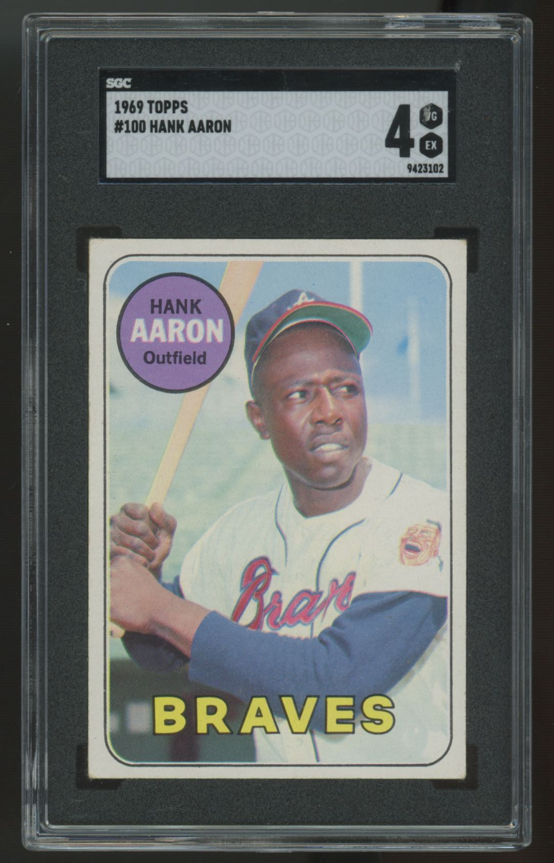 1969 Topps Hank Aaron #100 SGC 4 *102