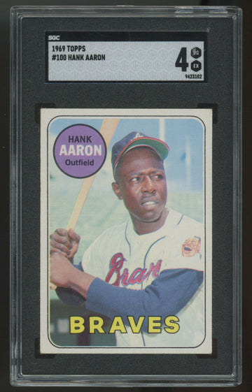 1969 Topps Hank Aaron #100 SGC 4 *102