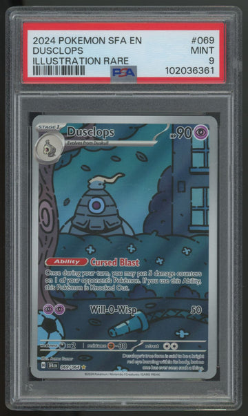 2024 Pokemon Dusclops Shrouded Fable Illustration Rare #069 PSA 9